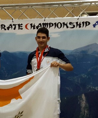George Shiakallis (1R) won the bronze medal in the 4th Small States European Championship SSEKF-Ando